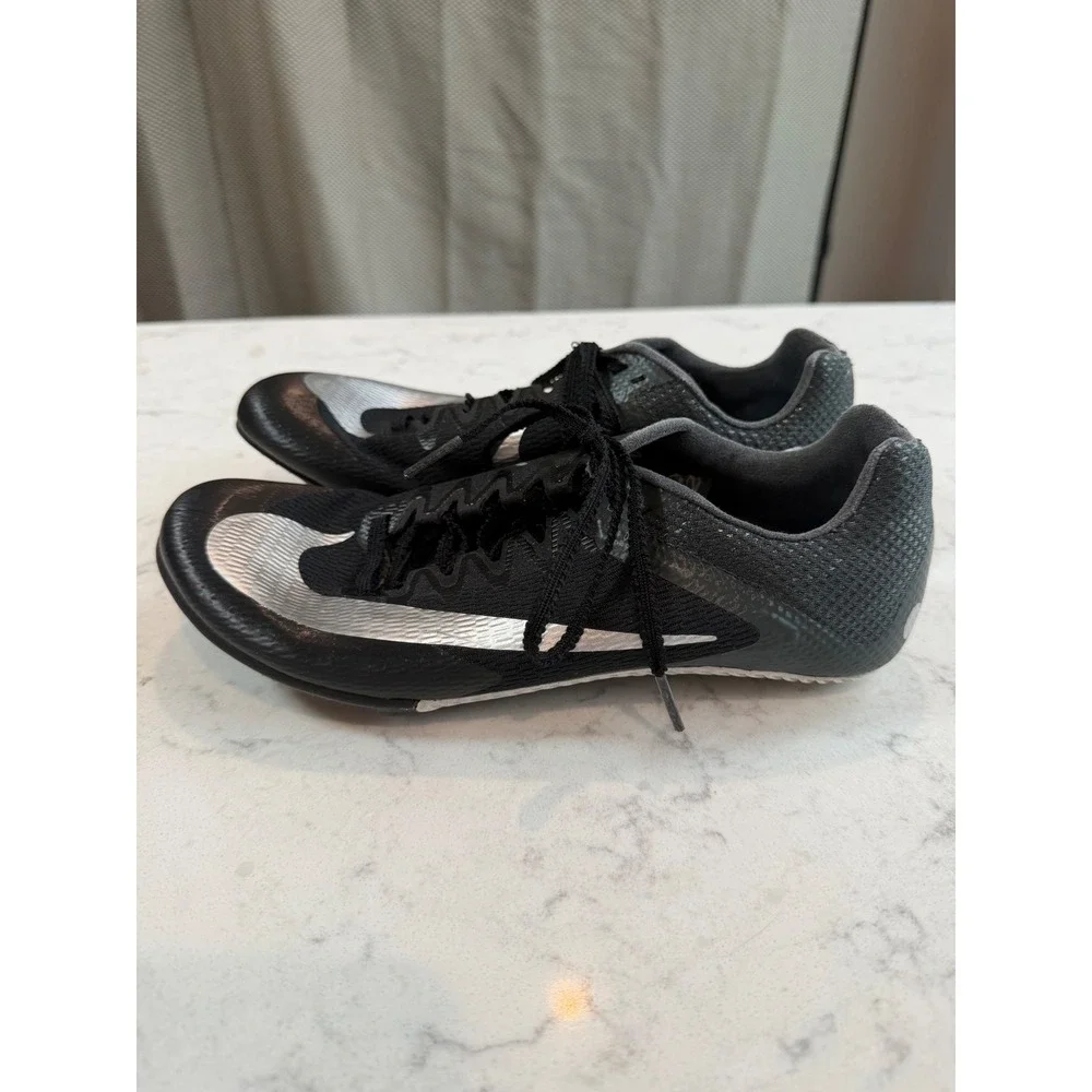 Nike Rival Sprint Track Field Spikes Black Silver FZ9663-001 Mens 6.5 Womens 8